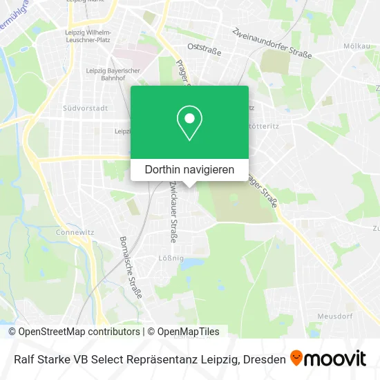 Ralf Starke VB Select Repräsentanz Leipzig Karte