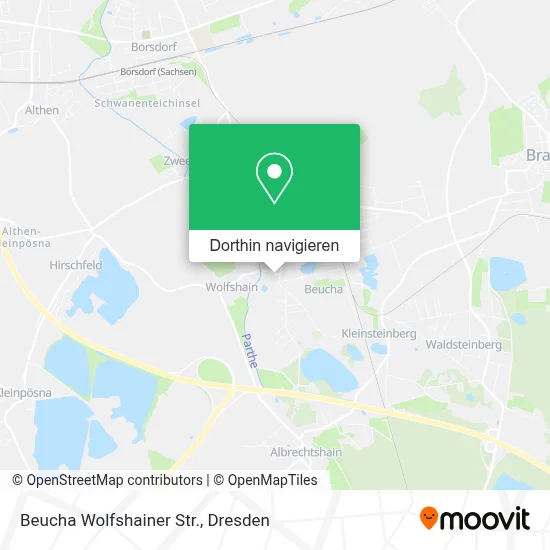 Beucha Wolfshainer Str. Karte