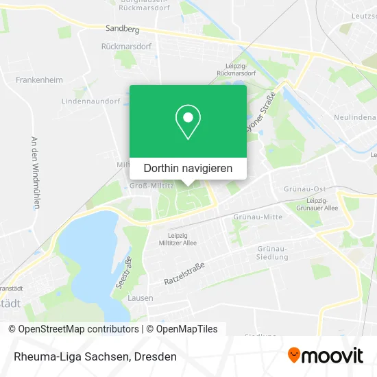 Rheuma-Liga Sachsen Karte