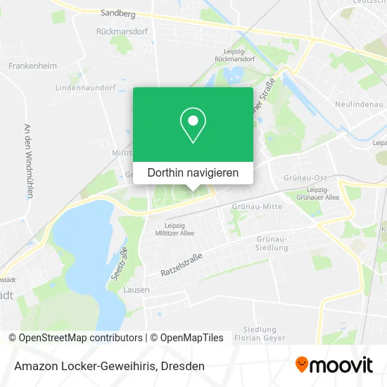 Amazon Locker-Geweihiris Karte