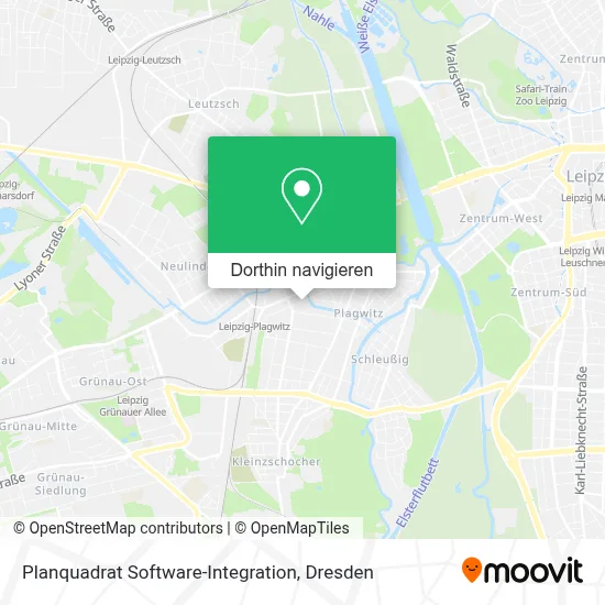 Planquadrat Software-Integration Karte