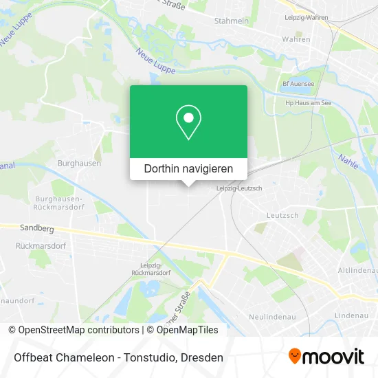 Offbeat Chameleon - Tonstudio Karte