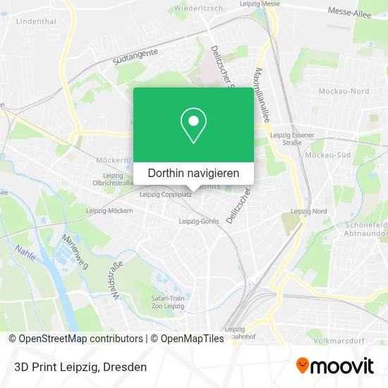3D Print Leipzig Karte
