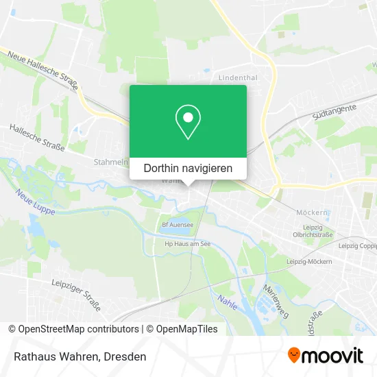 Rathaus Wahren Karte