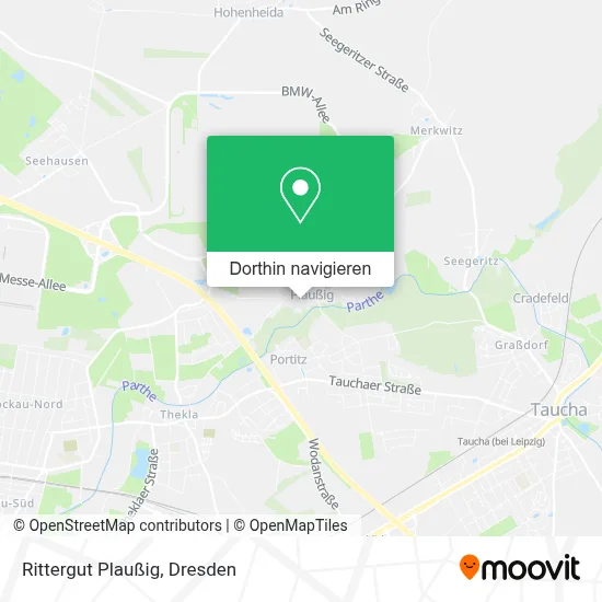 Rittergut Plaußig Karte