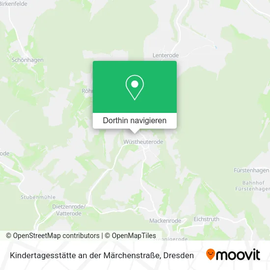 Kindertagesstätte an der Märchenstraße Karte