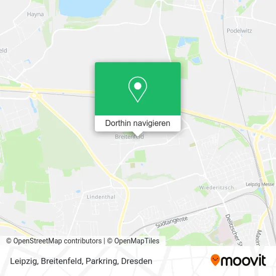 Leipzig, Breitenfeld, Parkring Karte