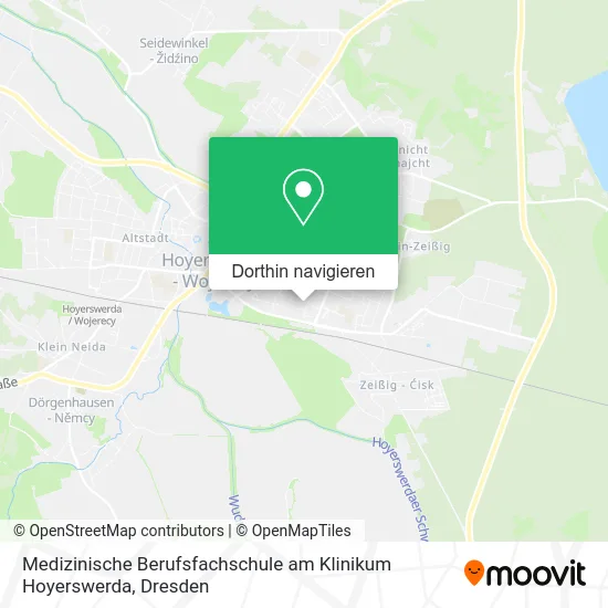 Medizinische Berufsfachschule am Klinikum Hoyerswerda Karte