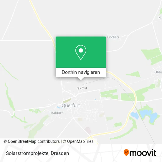 Solarstromprojekte Karte