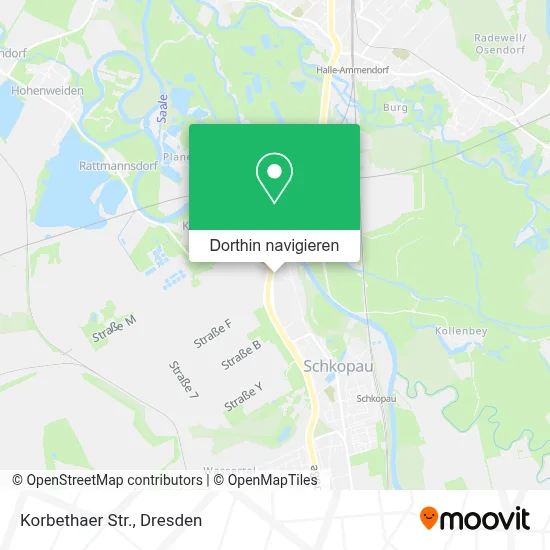 Korbethaer Str. Karte