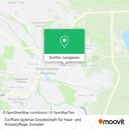 Coiffure Optimal Gesellschaft für Haar- und Körperpflege Karte