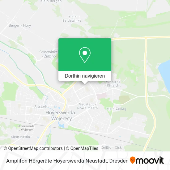 Amplifon Hörgeräte Hoyerswerda-Neustadt Karte
