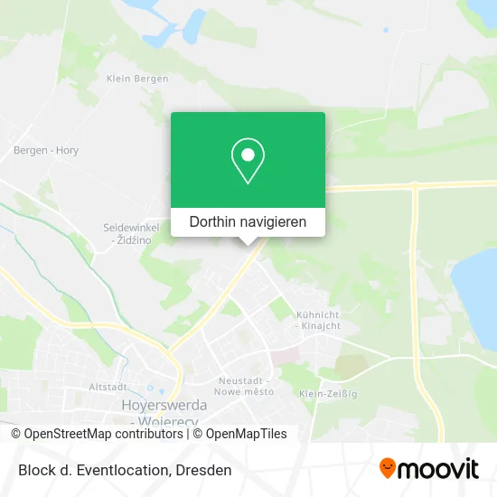 Block d. Eventlocation Karte