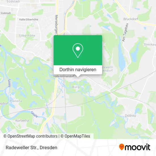 Radeweller Str. Karte