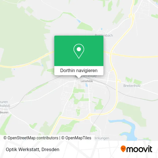 Optik Werkstatt Karte