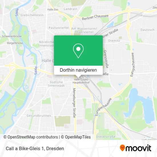 Call a Bike-Gleis 1 Karte