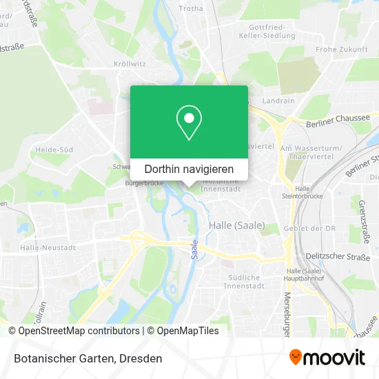 Botanischer Garten Karte