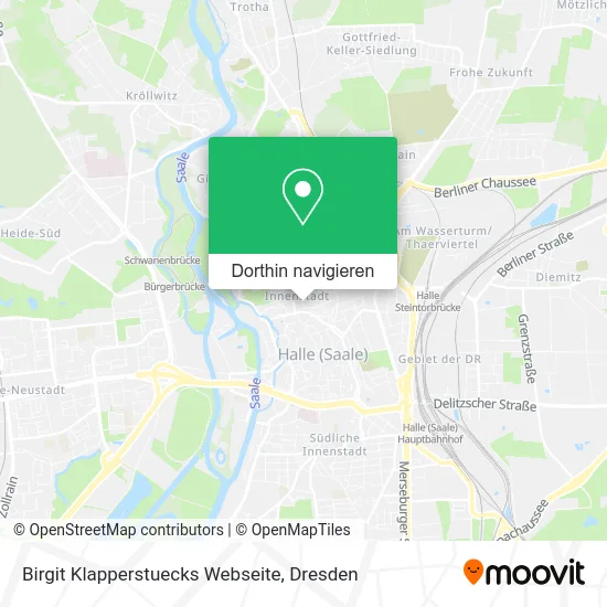 Birgit Klapperstuecks Webseite Karte