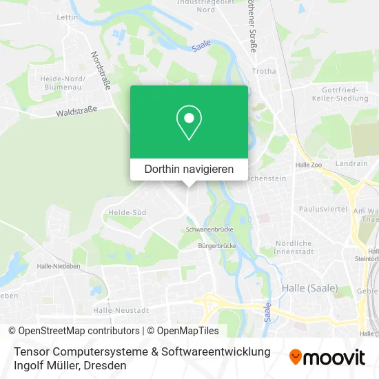 Tensor Computersysteme & Softwareentwicklung Ingolf Müller Karte