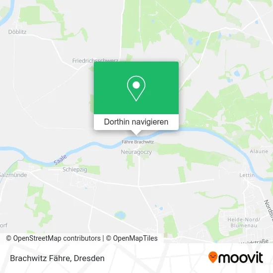 Brachwitz Fähre Karte