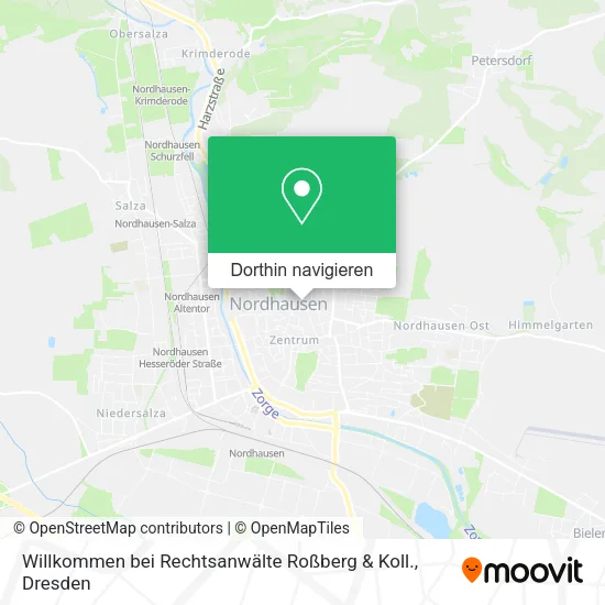 Willkommen bei Rechtsanwälte Roßberg & Koll. Karte