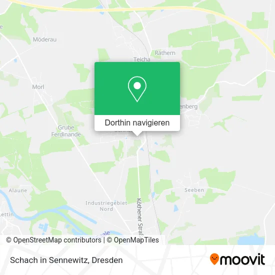 Schach in Sennewitz Karte