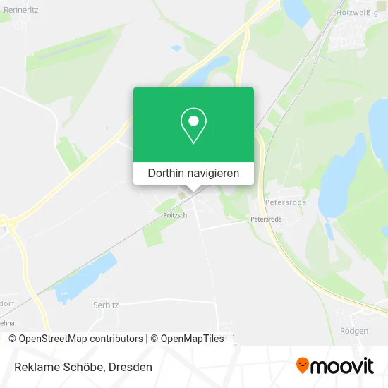 Reklame Schöbe Karte