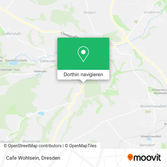 Cafe Wohlsein Karte