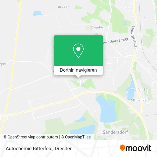 Autochemie Bitterfeld Karte