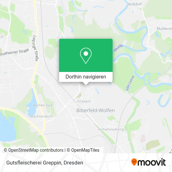 Gutsfleischerei Greppin Karte