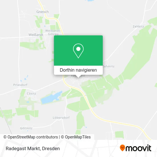 Radegast Markt Karte