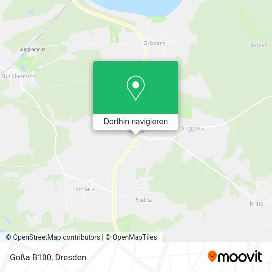 Goßa B100 Karte