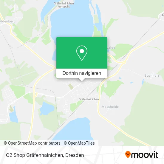 O2 Shop Gräfenhainichen Karte