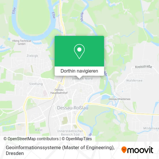 Geoinformationssysteme (Master of Engineering) Karte