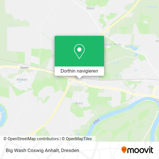 Big Wash Coswig Anhalt Karte