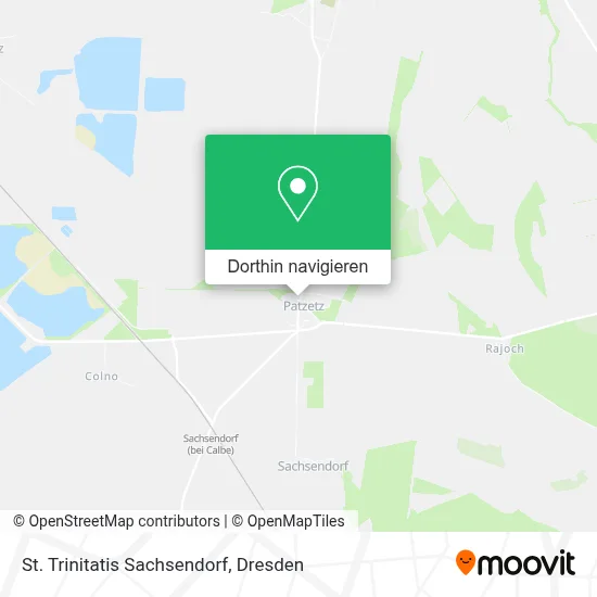 St. Trinitatis Sachsendorf Karte