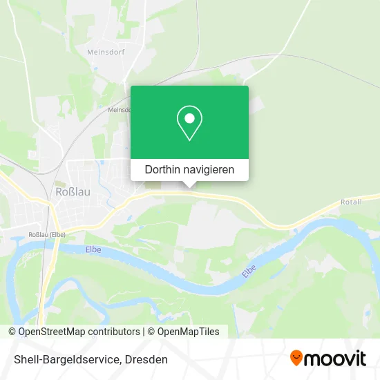 Shell-Bargeldservice Karte