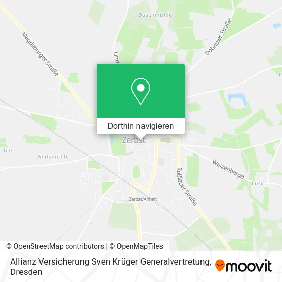 Allianz Versicherung Sven Krüger Generalvertretung Karte