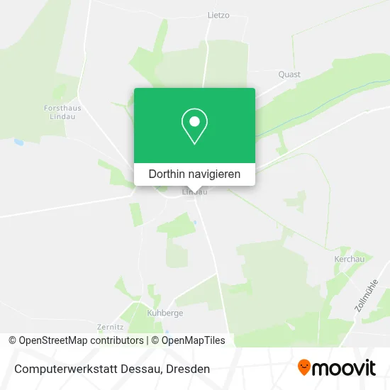 Computerwerkstatt Dessau Karte