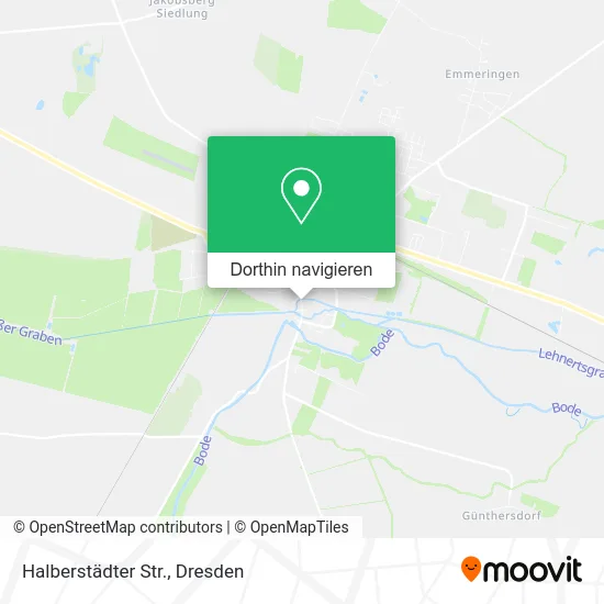 Halberstädter Str. Karte