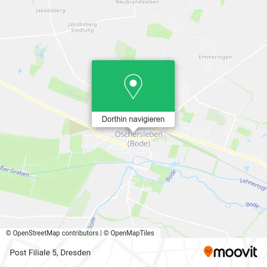 Post Filiale 5 Karte