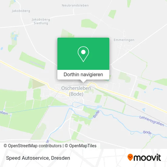 Speed Autoservice Karte