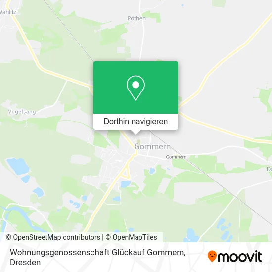 Wohnungsgenossenschaft Glückauf Gommern Karte