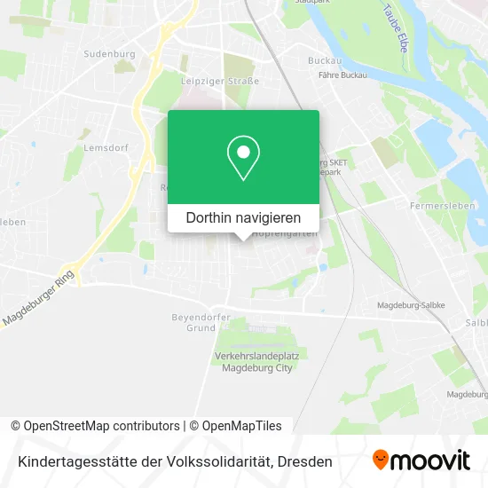 Kindertagesstätte der Volkssolidarität Karte