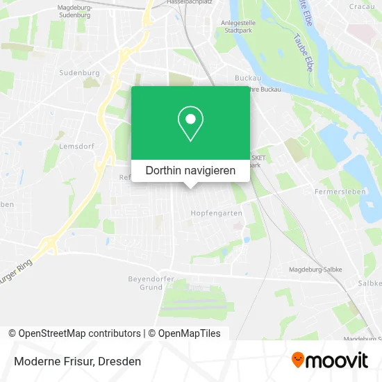 Moderne Frisur Karte