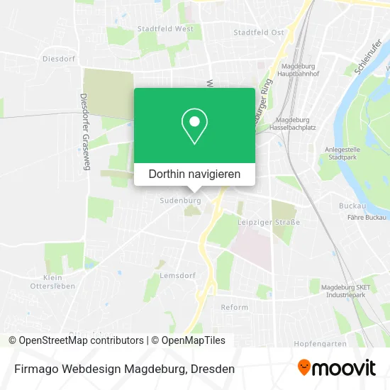 Firmago Webdesign Magdeburg Karte
