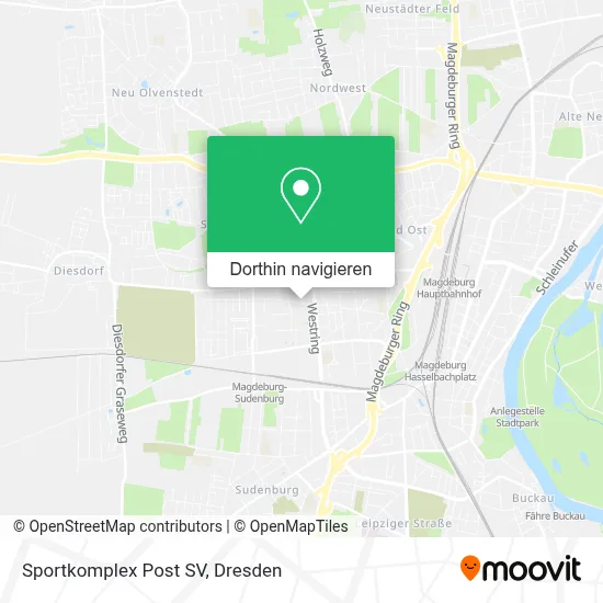 Sportkomplex Post SV Karte