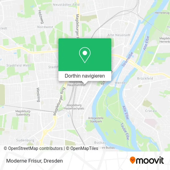 Moderne Frisur Karte