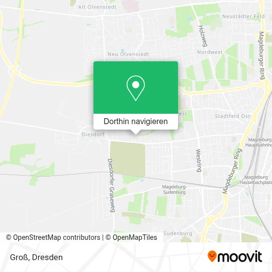 Groß Karte