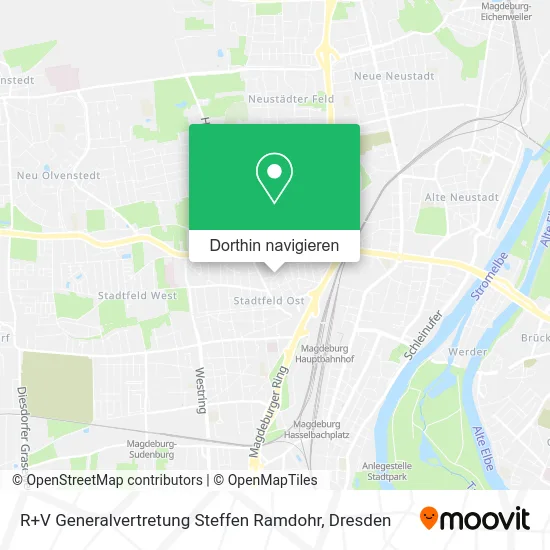 R+V Generalvertretung Steffen Ramdohr Karte